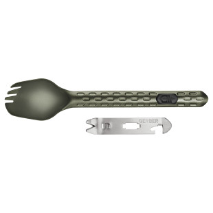 Вилка туристична багатофункціональна Gerber Devour-Cook Eat Clean Spork FSG, зелена