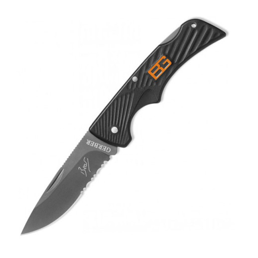 Складной нож Gerber Bear Grylls Compact Scout Knife, серрейторное, блистер, 31-000760
